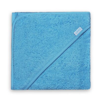 badcape zacht blauw