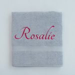 Zilvergrijs douchelaken Rosalie