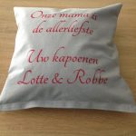 Kussen Lotte en Robbe