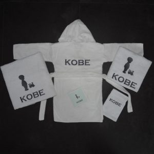 Geboorteset Kobe met rugzijde badjasje