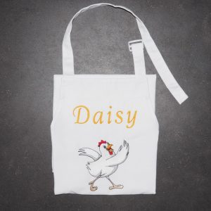 Schort Daisy met kip