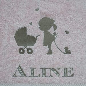 Meisje met kinderwagen - Aline