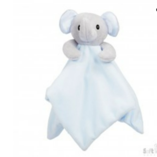 Knuffeldoekje Olifant Blauw Grijs